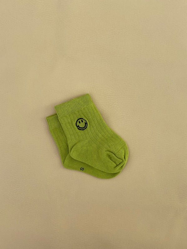 Face Socks Lime