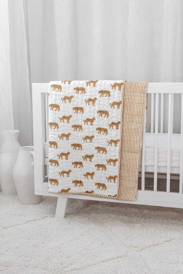 Cot Quilt Leopard