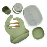 Love Wyld Feeding Set Olive Green