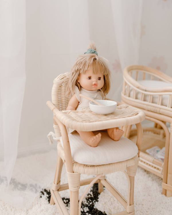 Rattan Doll’s Highchair