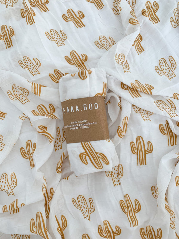 Bamboo/Cotton Wrap in Desert Cactus